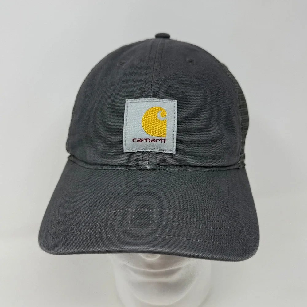 Carhartt Buffalo Mesh-Back Trucker Hat Shadow Grey AH0286‎ Adjustable Snapback